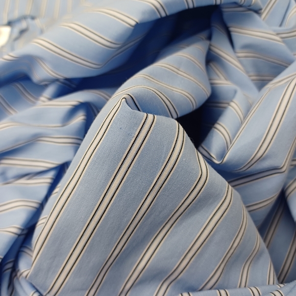 Tela Bahamas Maxi Dress Size S Women Preppy Cotton Pockets Smocked Blue Striped - Picture 10 of 16